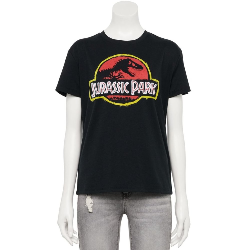 JURASSIC PARK Licensed Women's Juniors Graphic Tee Shirt NWT